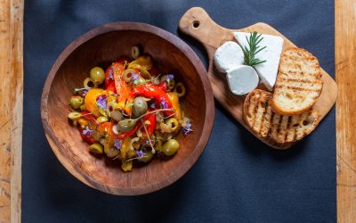 Anchovy & Roast Pepper Salad